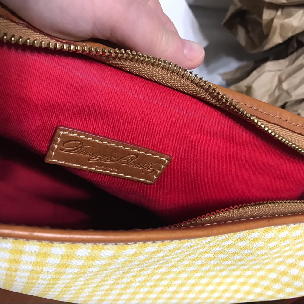GUC Dooney & Bourke Yellow Gingham Sac - Picture 10 of 12